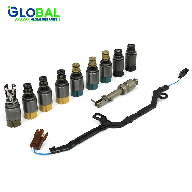 11PCS ZF6HP19 OEM 1068298043 Transmission Solenoid Kit With Harness Suit For BMW Jaguar 6HP26 6HP32