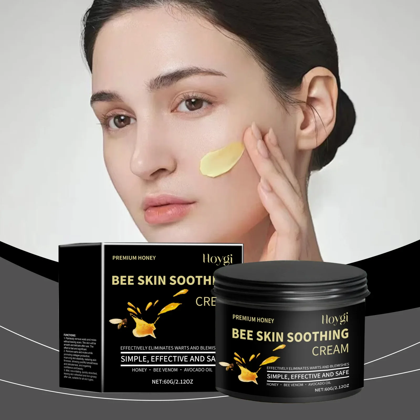 Honey Moisturizing Skin Cream Moisturizes and Replenishes Water Smooth Protects The Skin Moisturizing Facial Cream Firms Skin