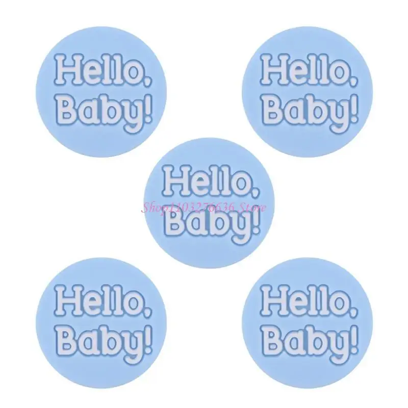 R6FD Pacifier Chain Silicone Letter Bead Baby Teething Bracelet Jewelry DIY Accessory