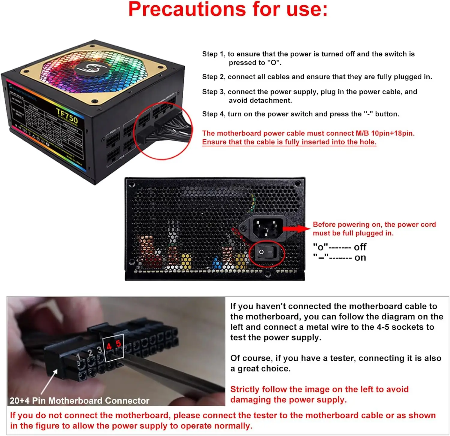 750 واط ATX مصدر الطاقة وحدات كاملة 80 زائد البرونزية ألعاب الكمبيوتر إمدادات الطاقة دعم وحدة المعالجة المركزية المزدوجة #6