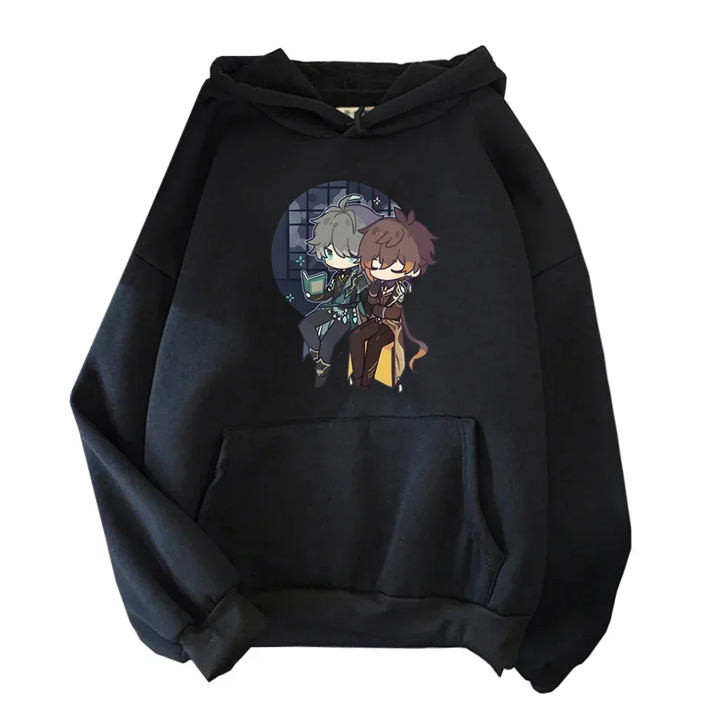 

Hot Game Women Hoodies Kawaii Genshin Impact Print Harajuku Unisex Streetwear Fashion Autumn Casual Loose Women's Sweatshirts