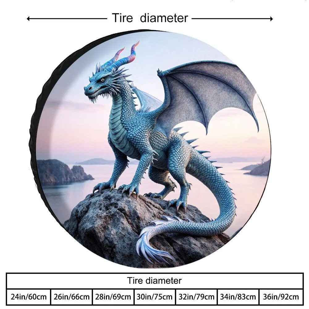

Декоративный защитный чехол для запасного колеса Blue Dragon из полиэстера для внедорожников и грузовиков