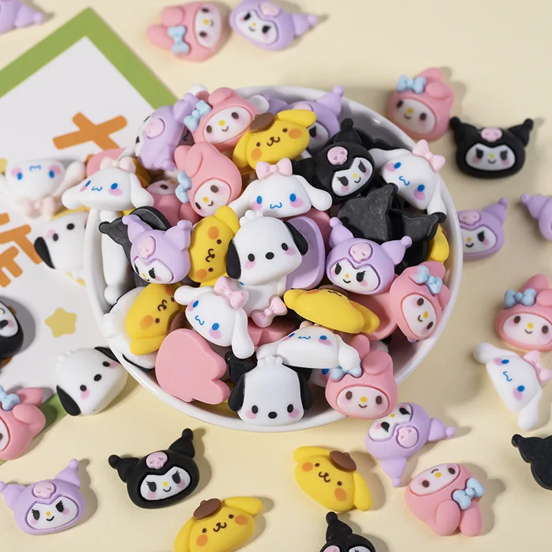 

10pcs Hello Kitty Accessories Cute Cartoon DIY Phone Case Patch Hair Accessories Water Cup Nail Materials Student Gift Wholesale