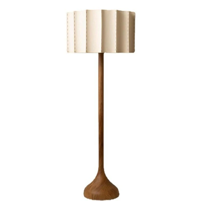 

Wabi Sand Wind Floor Lamp Living Room Next to Sofa Solid Wood Bedroom Study Villa Premium Decorative Desk Lamp