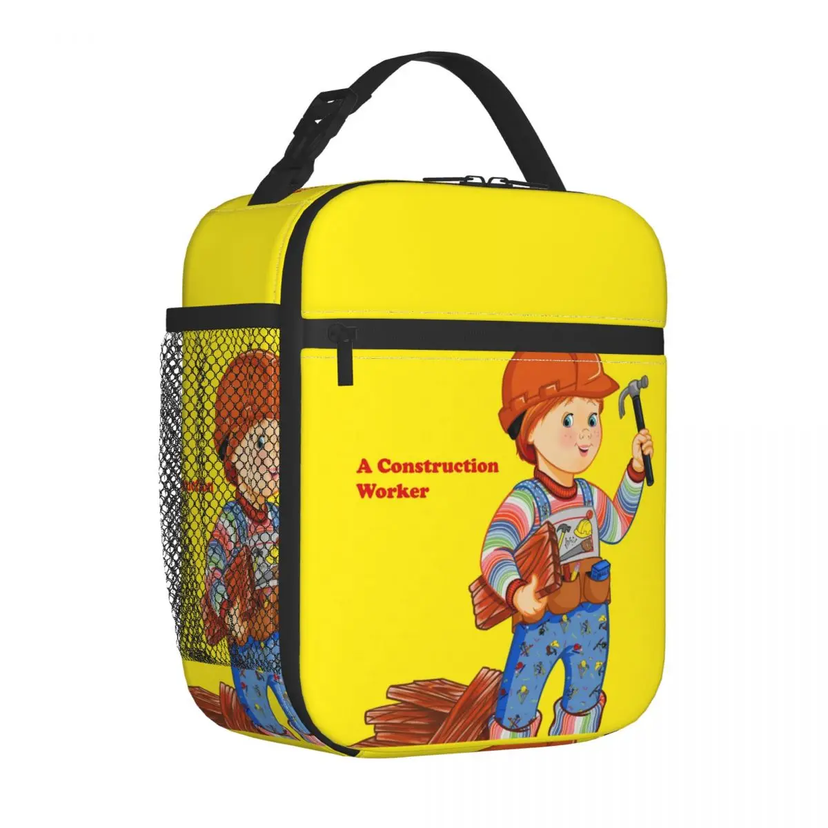 

Good Guys Construction Worker Child's Play Chucky Insulated Lunch Bag Cooler Bag Meal Container Lunch Box Tote School Outdoor