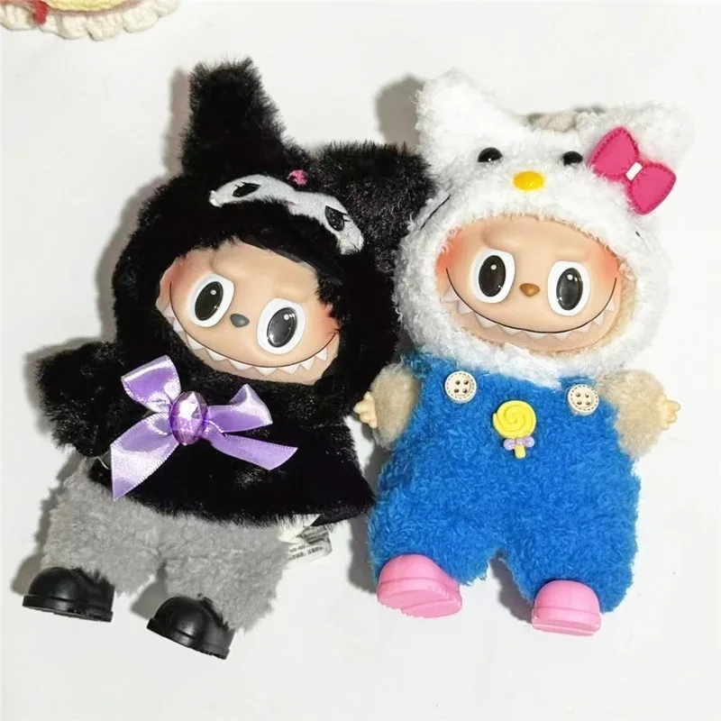 15 17 سنتيمتر ل Labubu دمية عباءة Kuromi مرحبا كيتي الزي الملابس جميل لطيف عموما بانت أفخم الملابس مجموعة أحذية اكسسوارات #2