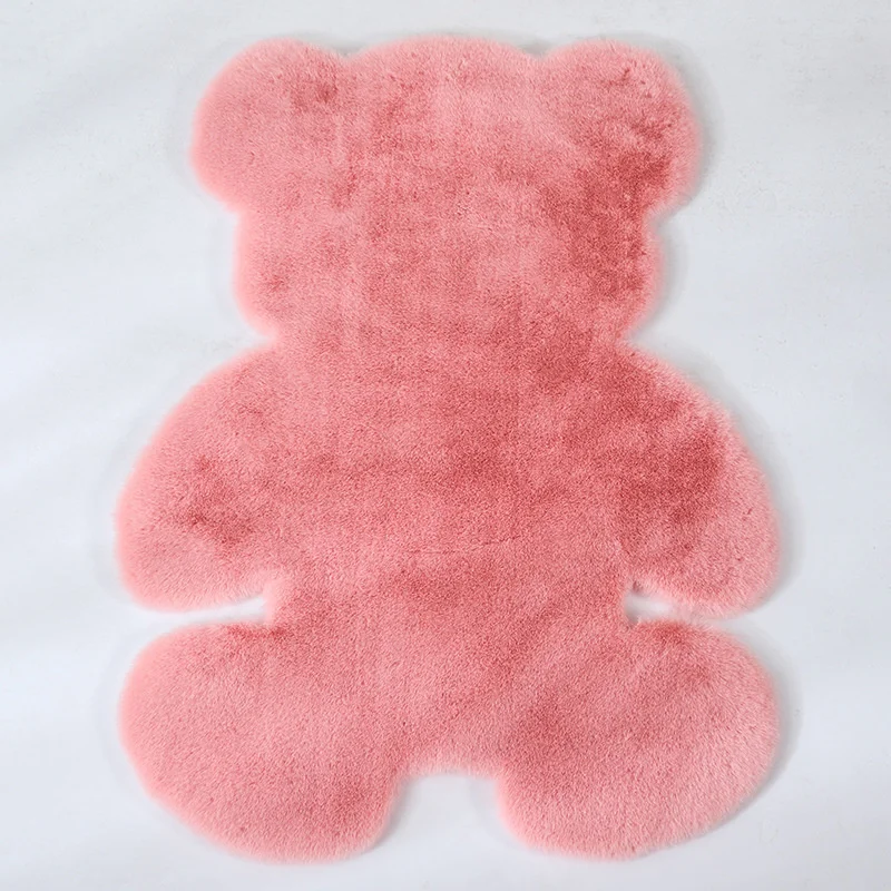 Cartoon Animal Bear Irregular Shaped Carpet Living Room Bedroom Entrance Floor Mat Children\'s Bedroom Carpet