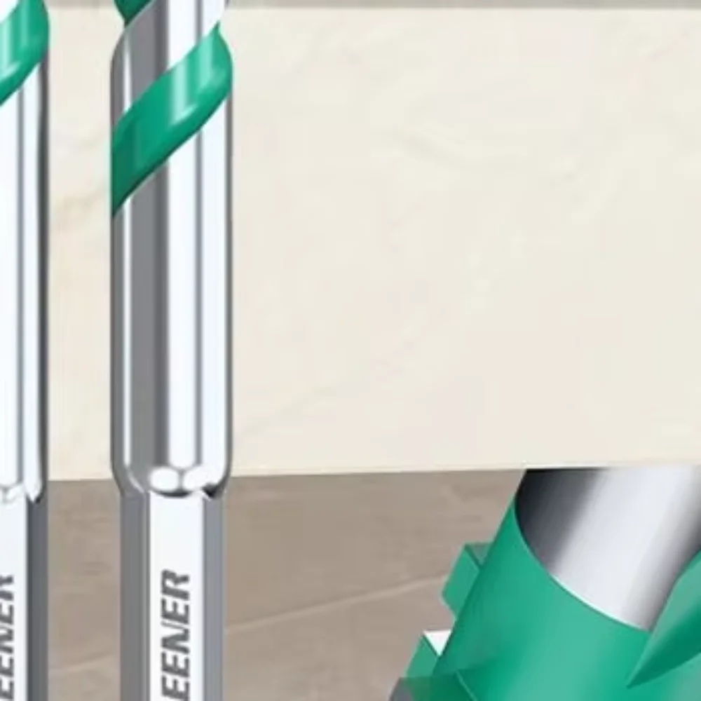 Vierkantiges gezahntes Exzenterbohrer-Set, hohe Härte, sechseckig, einfache Installation, Multifunktions-Bohrer-Set mit Schrägkopf