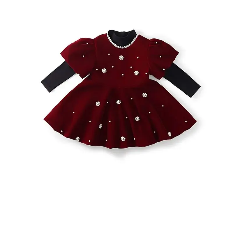 Robe de princesse à la mode pour petite fille de 2, 3, 4, 5 et 7 ans, ensemble de 2 pièces, 2024