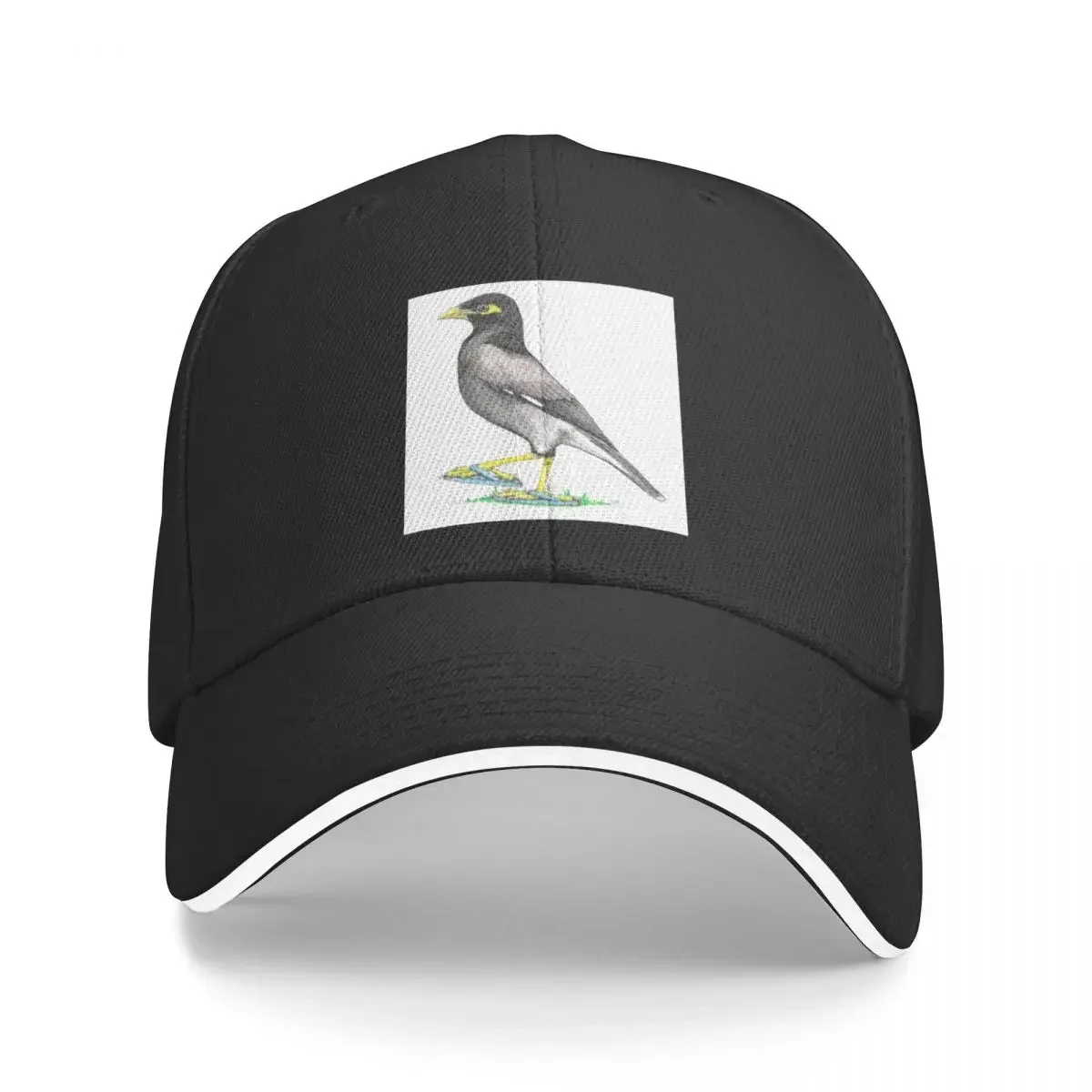 Myna in Flip Flops Baseball Cap derby hat Visor Sun Hat For Children Baseball For Men Women's