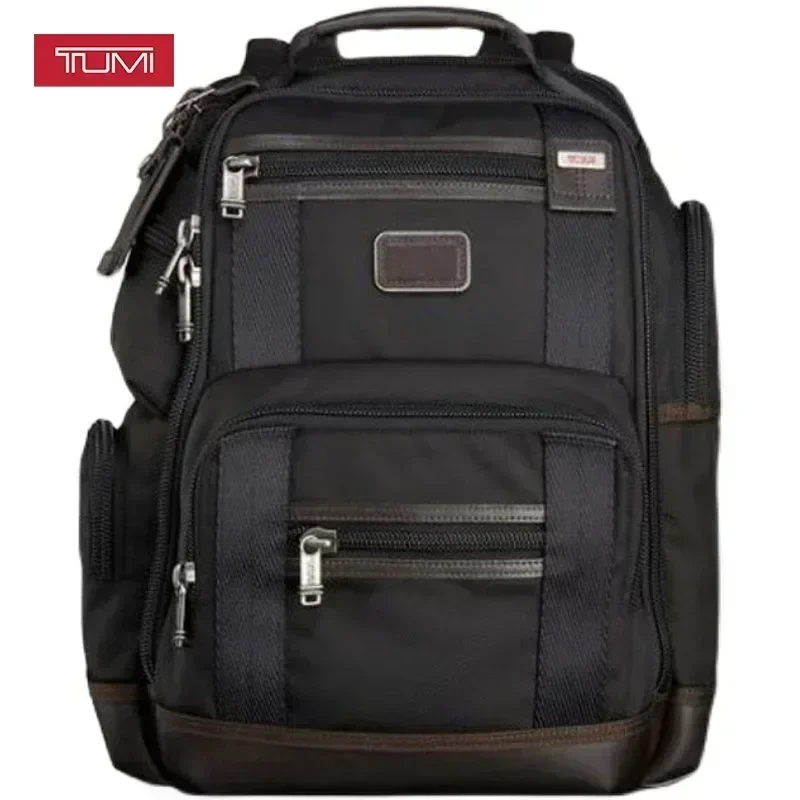 Ballistic Nylon Men's Casual Backpack Fashion Business 16-inch Black Computer Bag