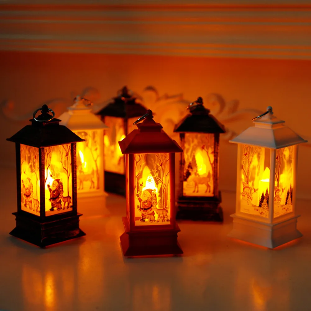 Santa Claus Snowman Wind Light Christmas Led Night Light Decorative Holiday Party Wind Lamp Desktop Ornament Merry Xmas