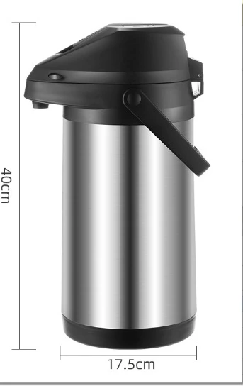 Most Popular Product 4L Stainless Steel Vacuum Thermos Flask Double Wall Insulated Air Press Jug