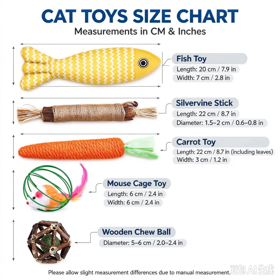 HOT 3PCS/5PC Silver Vine Catnip Fish Cat Toy Set Bite Resistant Interactive Molar Toy Sound Toy For Indoor Cats Self Play