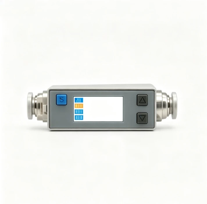 AFM07 Digital Gas Mass Flow Controller LCD Thermal Mass Flow Meter High Precision MFC Semiconductor Air Nitrogen Oxygen
