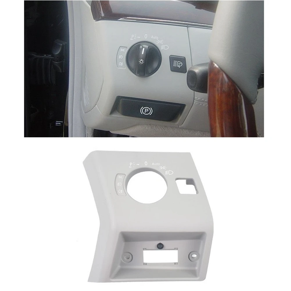 

AMEXIAOXU For Mercedes Benz S-Class W220 S350 S430 S500 1998-2005 Headlight Switch Panel Cover 2205450204 Accessory Parts Grey