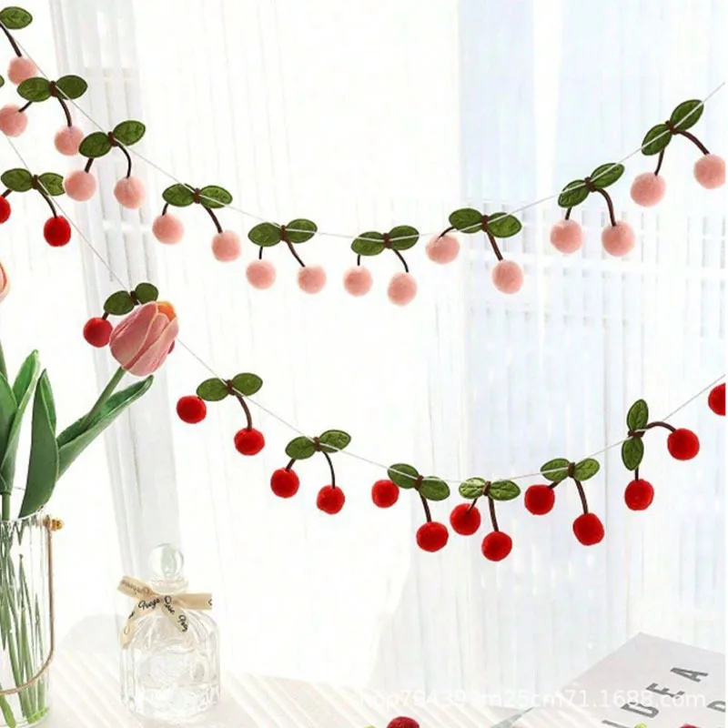 10Pcs Cherry Felt B…