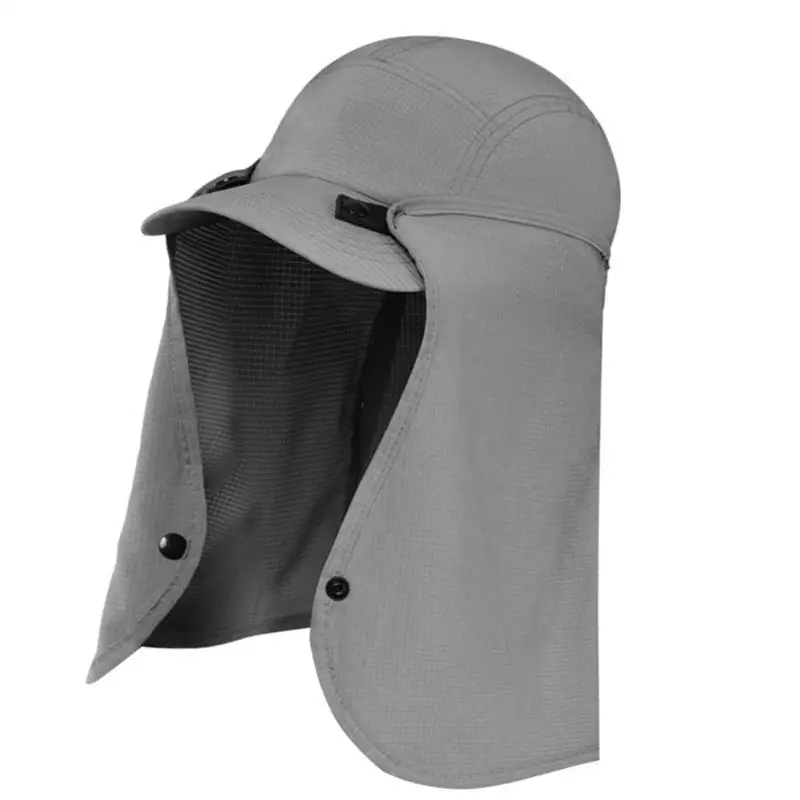 39BD Sonnenhut mit Nackenklappe, verstellbarer, modischer Sporthut mit Nackenschutz – Detail 8