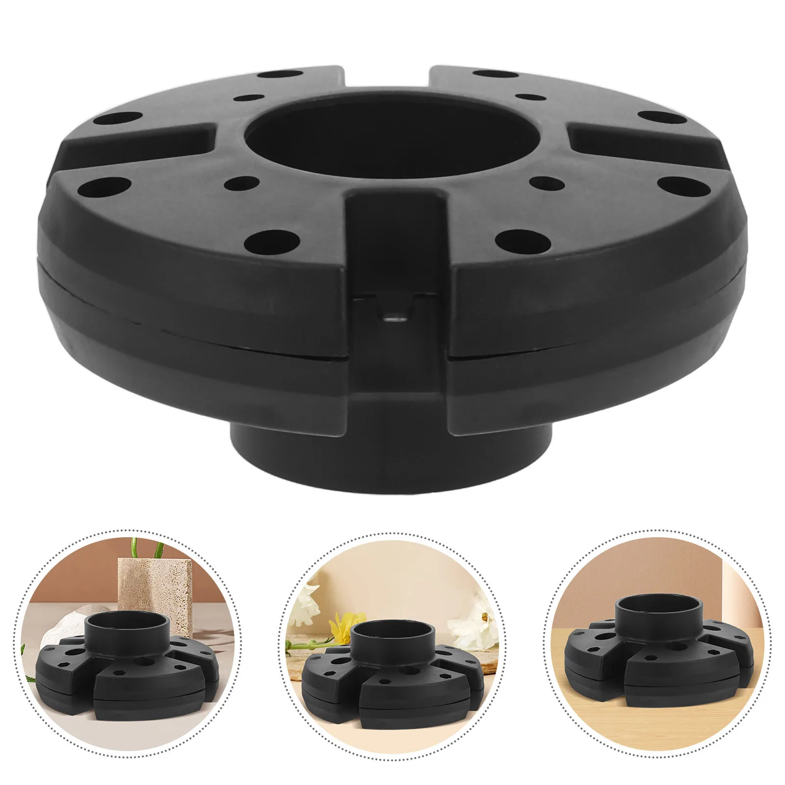 

Outdoor Patio Umbrella Base Replacement Part Plastic Clamp Connector Knob Adjustment Secure Umbrella Holder Easy Installation