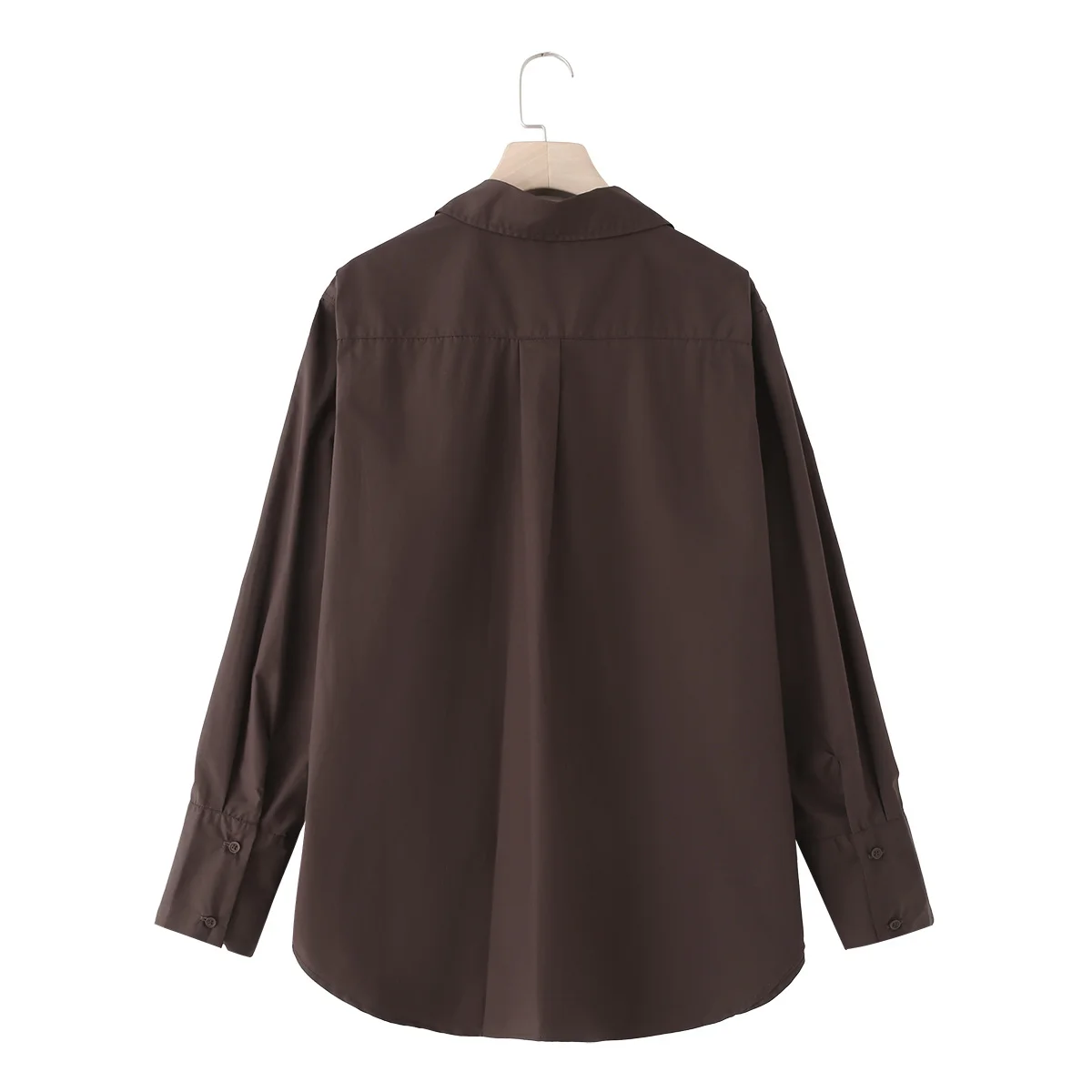 

Женская новая модная свободная однобортная рубашка с лацканами, рубашка из хлопка и поплина, женская рубашка в стиле ретро с длинными рукавами, шикарный топ