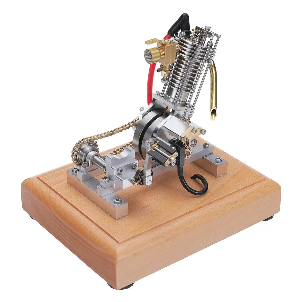 H09 Mini Hoglet Single Cylinder Engine Gasoline Engine Start Metal Model Scientific Experiment Research Exploration Toy