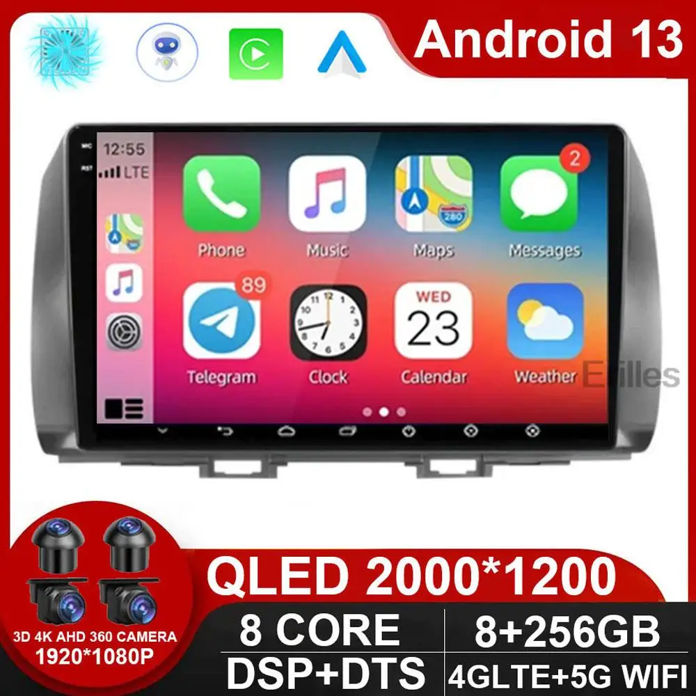 

Автомобильный радиоприемник для Toyota bB 2 QNC20 2005-2016, фото-и видеоприемник, Android 13, автовоспроизведение, GPS-навигация, стерео, 2din