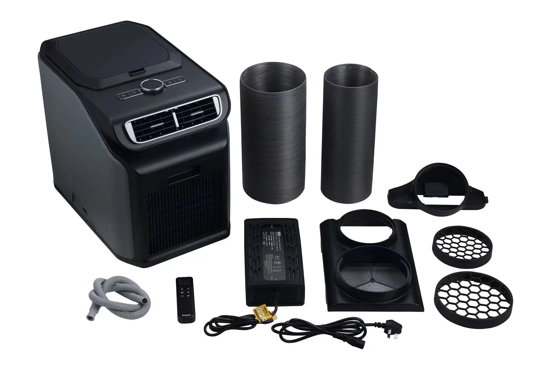 AC110-240V 550 واط في الهواء الطلق المحمول خيمة مكيف الهواء 4760BTU تيار مستمر 48 فولت العاكس تعمل بالطاقة الشمسية aircon للتخييم RV سيارة شاحنة تخييم