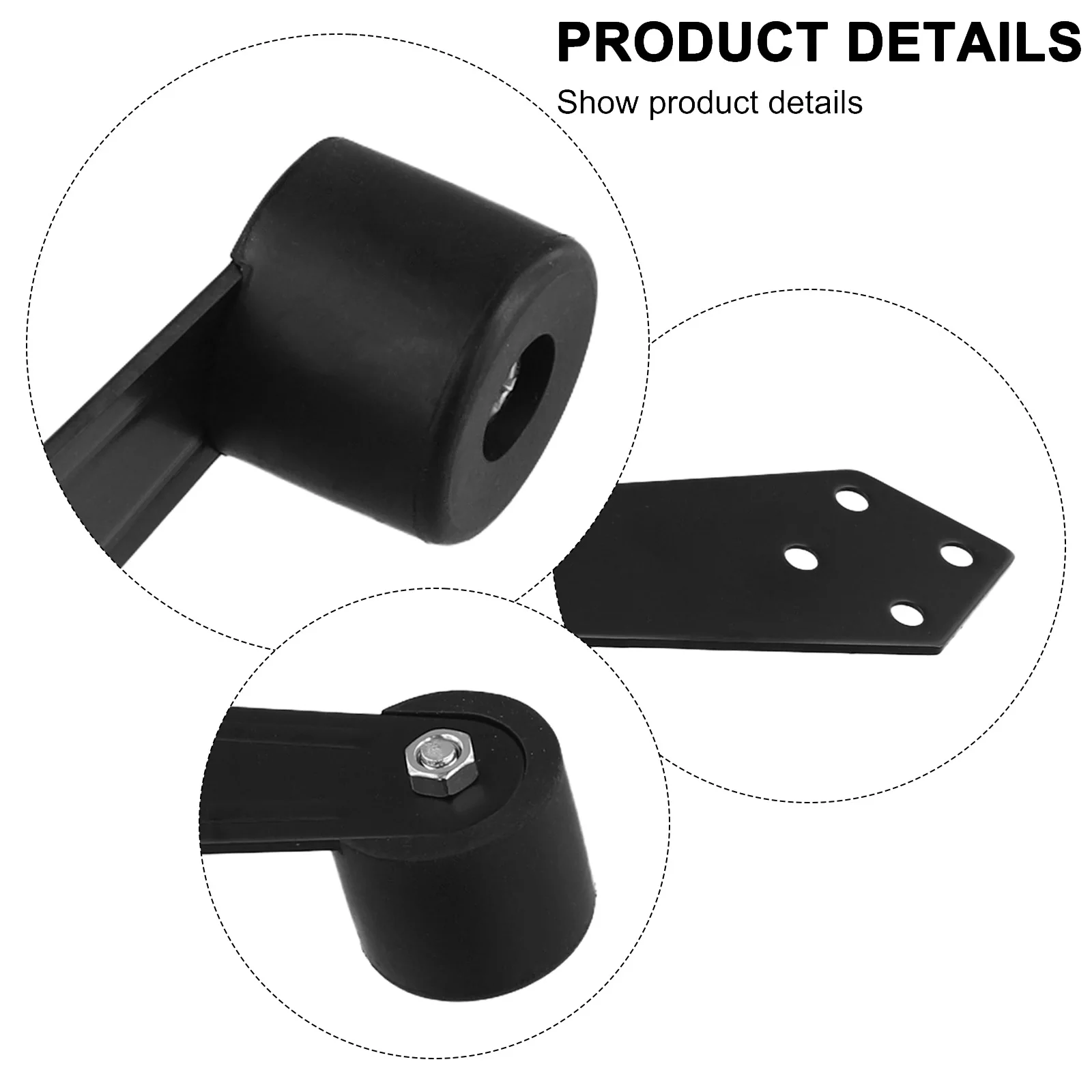 Furniture Door Stop Stainless Steel Door Stopper For Home For Office 90° Opening Angle Long-lasting Performance