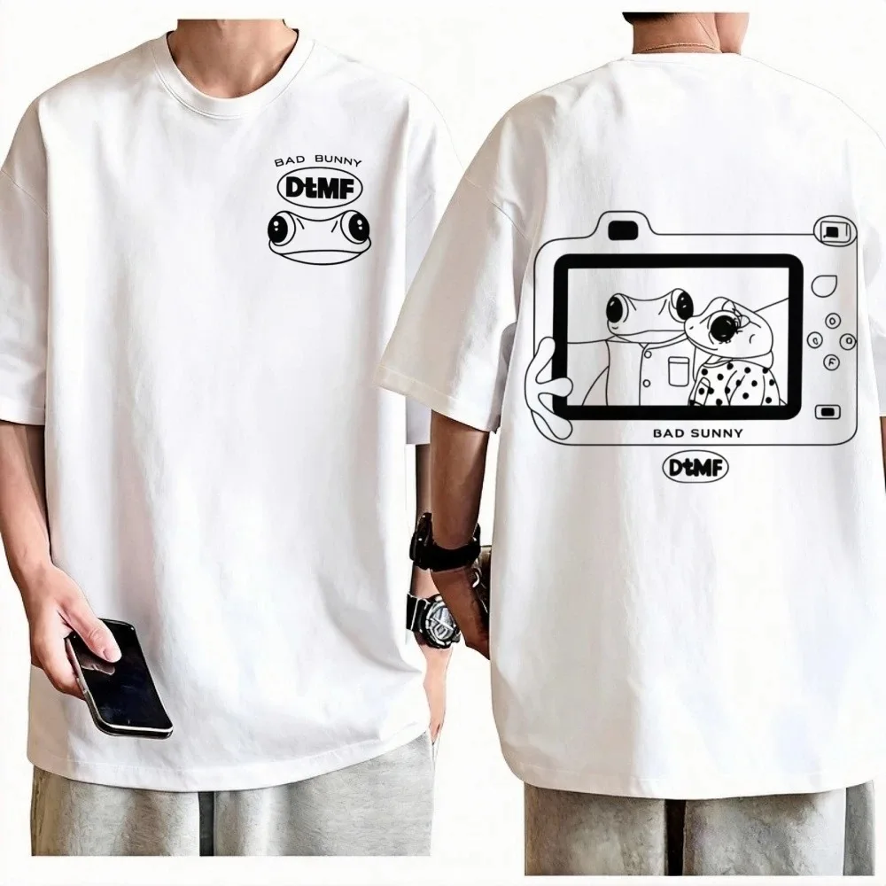 2026 Herren Damen Vintage Grunge Hip-Hop T-Shirts Rapper Bad Bunny T-Shirt Debi Tirar Mas Fotos DTMF World Tour T-Shirts Streetwear