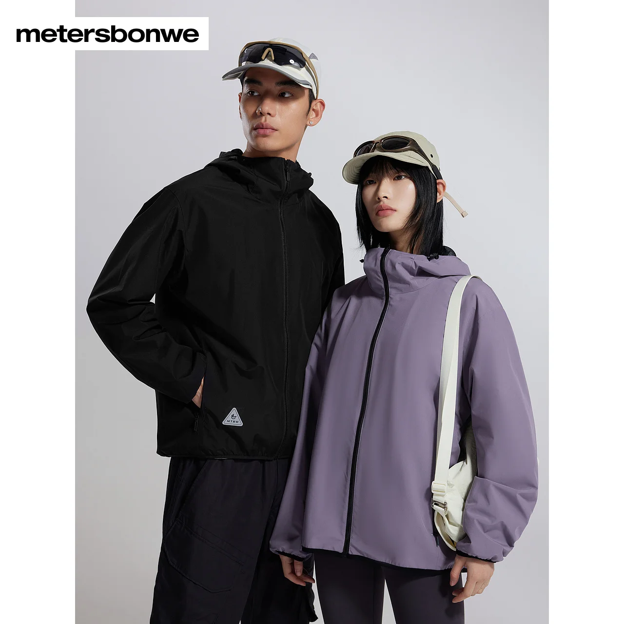 Metersbonwe Men And Women's New Jacket Windproof  Warm And Light Rain Proof City Commuter Hooded Jackets Autumn Winter Brand