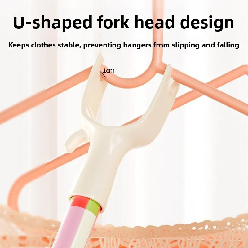 

Выдвижная сушилка для белья с длинным кронштейном, встроенная вешалка для одежды, бытовой держатель для бельевой веревки, двойной Y-образный кронштейн