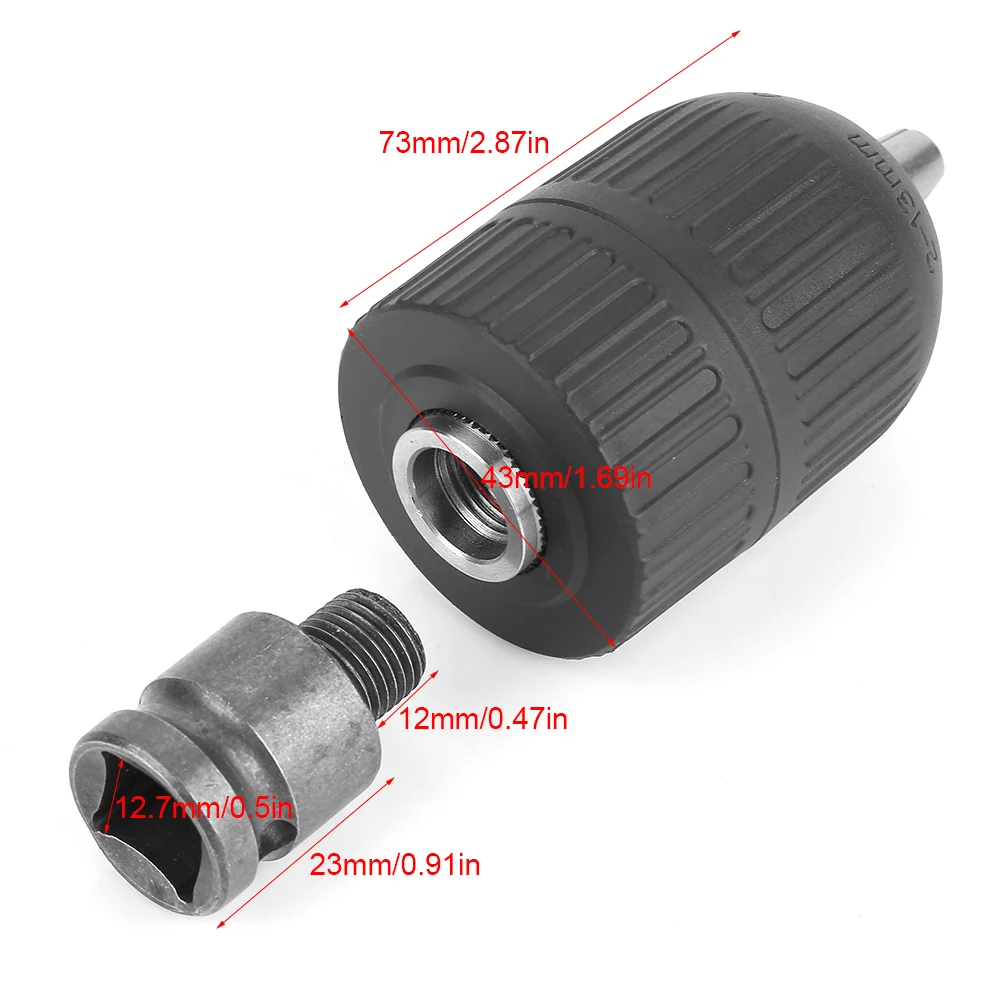 1/2--20UNF Drill Chuck Drill Chuck 2-13mm Keyless Drill Chuck 1/2\