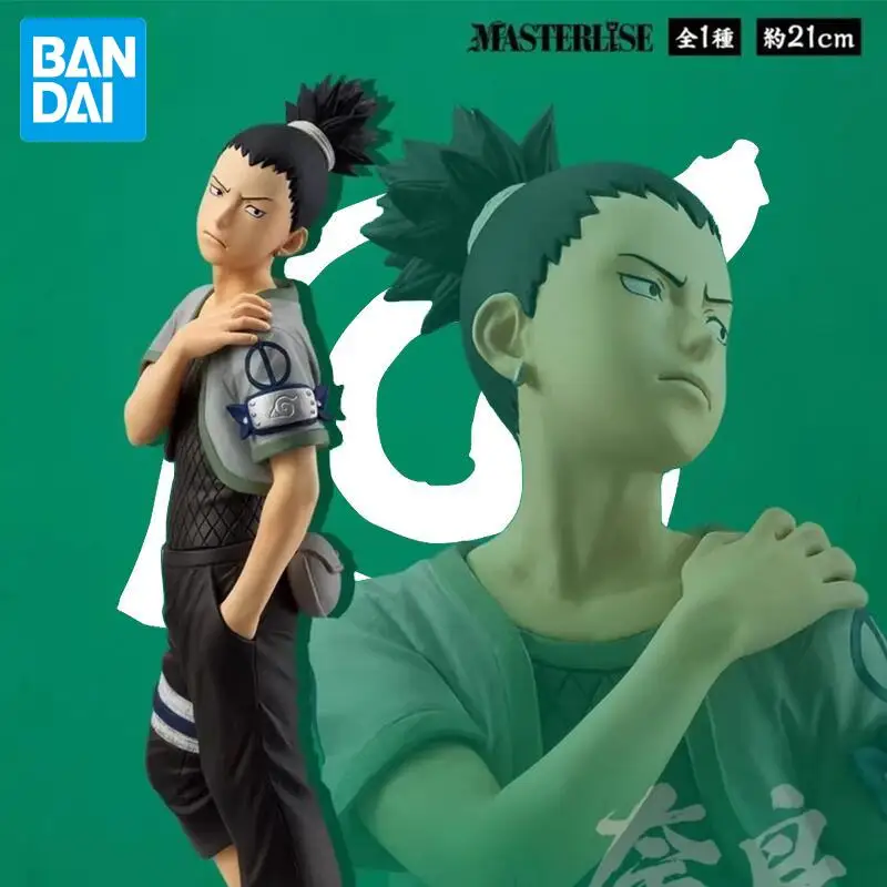 Em estoque bandai original naruto chunin exame figuras anime modelos de ação dos desenhos animados bonecas brinquedo desktop ornamento unisex festival presentes