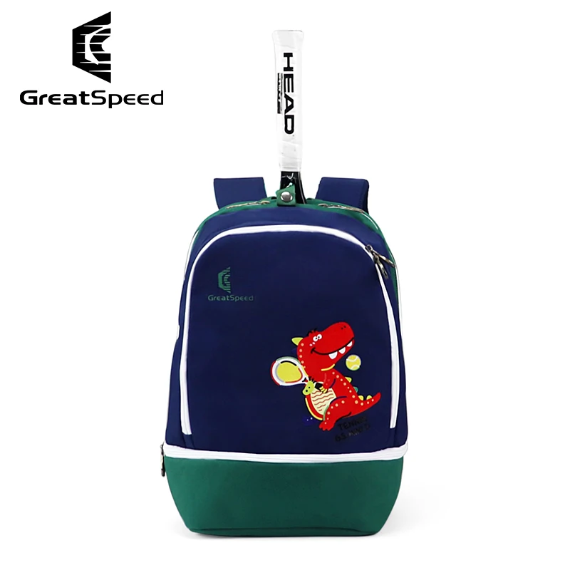 

Great Speed Dinosaur Printed Backpack Specialized Tennis Racket Bag for Teenagers Fashionable Minimalist Diagonal Cross Bag
