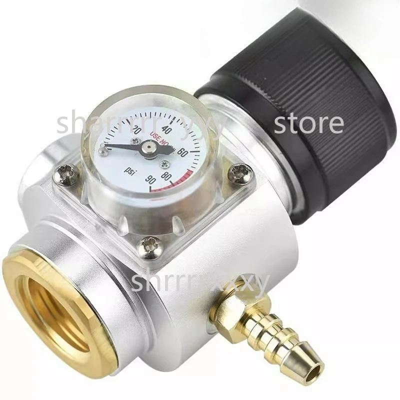 CO2 Regulator for Soda Maker - DIY Sparkling Water & Homebrew Charging Kit, Carbonation System with Soda Cylinder Valve.