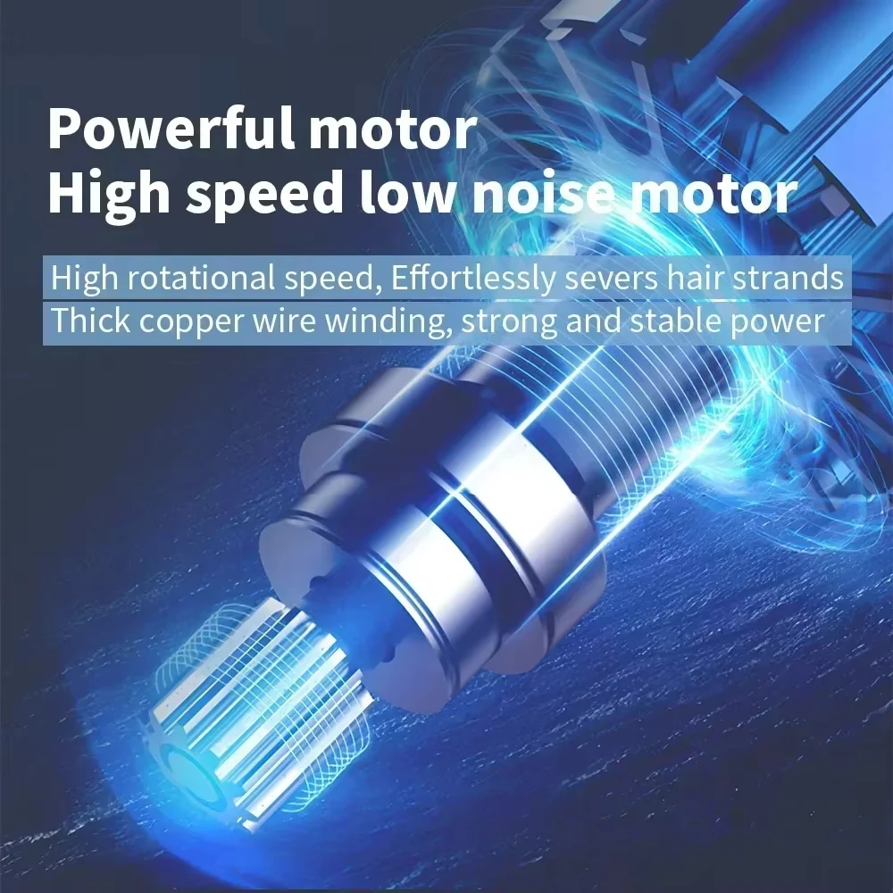 Kemei KM-PG1990A ماكينة قص الشعر القابلة لإعادة الشحن ماكينة تشذيب الشعر الكهربائية اللاسلكية الاحترافية للرجال ماكينة قص الشعر