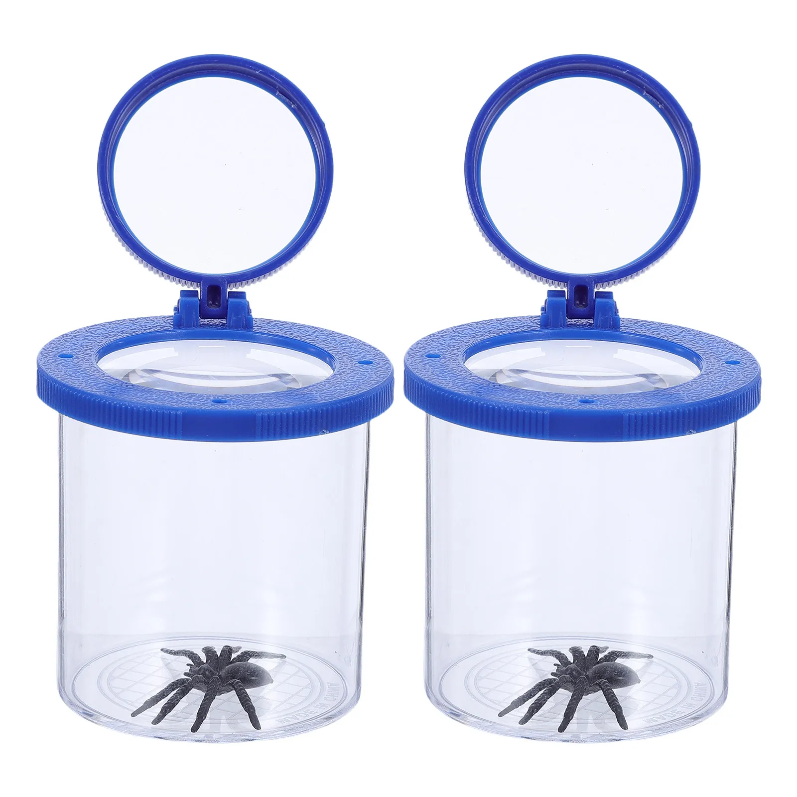 2Pcs Bug Viewer Box Clear Lid Insect Observation Cup Outdoor Science Nature Study Tool Science Observation Tools