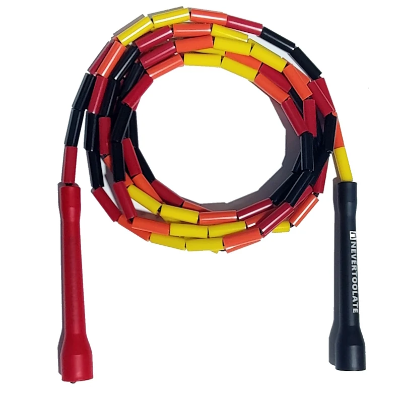NEVERTOOLATE JR013P 2.9METER (BEADING LENGTH 2.75M) HARD BEADS BEADED SKIPPING JUMP ROPE FITNESS FRESTYLE JIMMY CROSSFIT