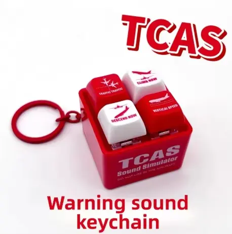 Genuine Boeing 737 Airbus A320 EGPWS Warning Sound Simulator Warns  Commercial Aircraft Route Pilot Crew Car Keychain - Image 10