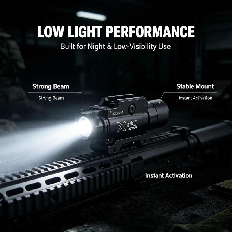 X300U-A Alloy Light Fixture With Strobe Function For Indoor Hobby Model Collection Assembly
