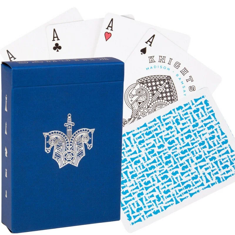 

Ellusionist Blue Knights Playing Cards Deck Poker Size Magic Card Games Magic Tricks for Magician