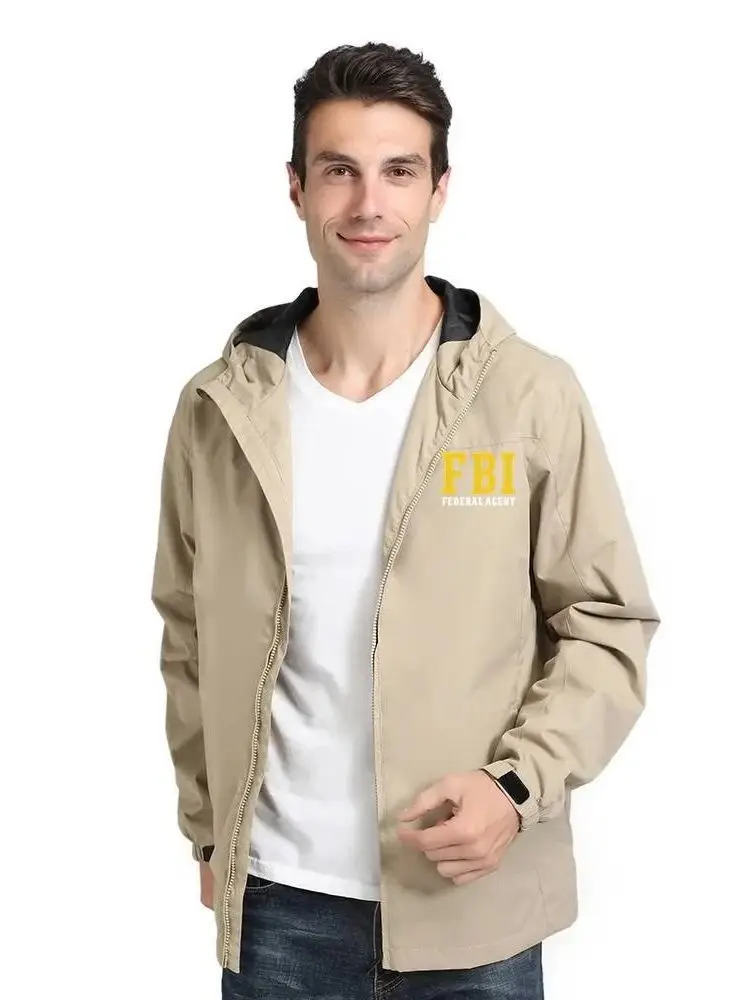 AliExpress NONE Federal Agent FBI Jacket CIA Staff Lightweight Shell Windproof Windbreaker Hiking Climbing Outwear Mens Cycling Waterproof Coat