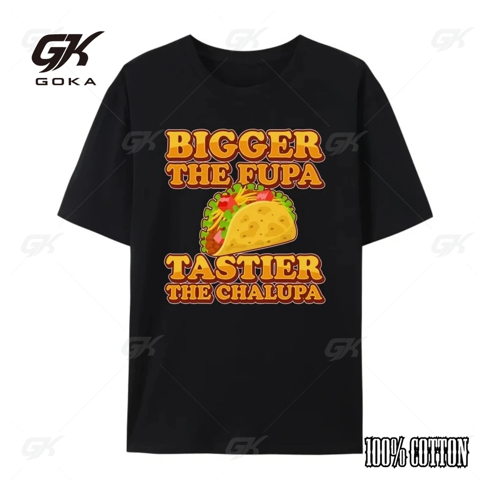 أكبر The Fupa Tastier The Chalupa المتضخم تي شيرت الرجال جديد في بلايز و تي شيرت الطباعة تي شيرتات ورق الرسم البياني
