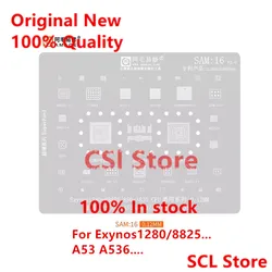 SAM16 BGA Reballing Stencil For Samsung A53 A536 Exynos 1280 E8825 CPU SPU13 SHANNON5511 S5511 EMMC DDR 77098B RF Power IC