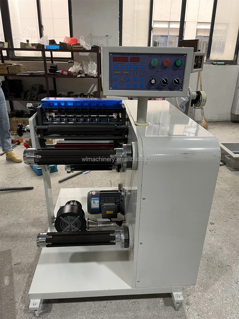 320 450 Printing Labels Digital Roll to Roll Slitting Rewinding Machine