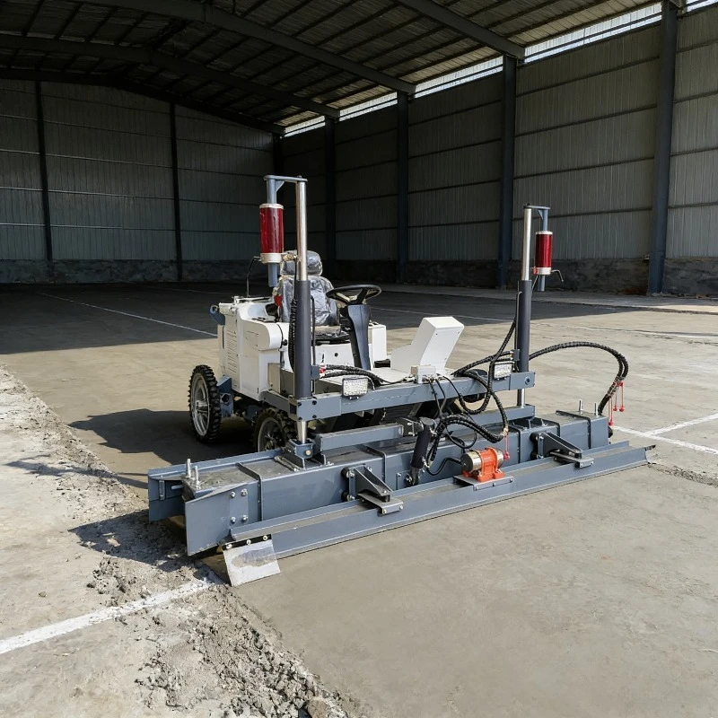 Ride-on Laser Concrete Screed Machine Telescopic Boom Type Automatic Floor Leveling System With Variable Transmission Technology
