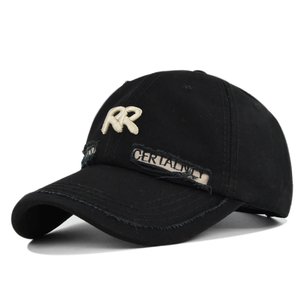 

Hot Selling RR Embroidered Baseball Cap Personalized Letter Unisex Sun Couple Casual Hat