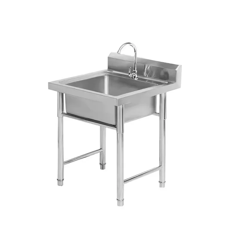 Customized Modern Hotel 304 Stainless Steel Sink Workbench Kitchen Sink Equipment