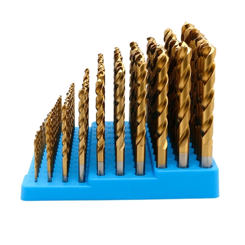 121 Hole Drill Bit Holder Storage Box Workbench Screwdriver Drill Bit Holder Storage Box Suitable for Home Workshop M68E