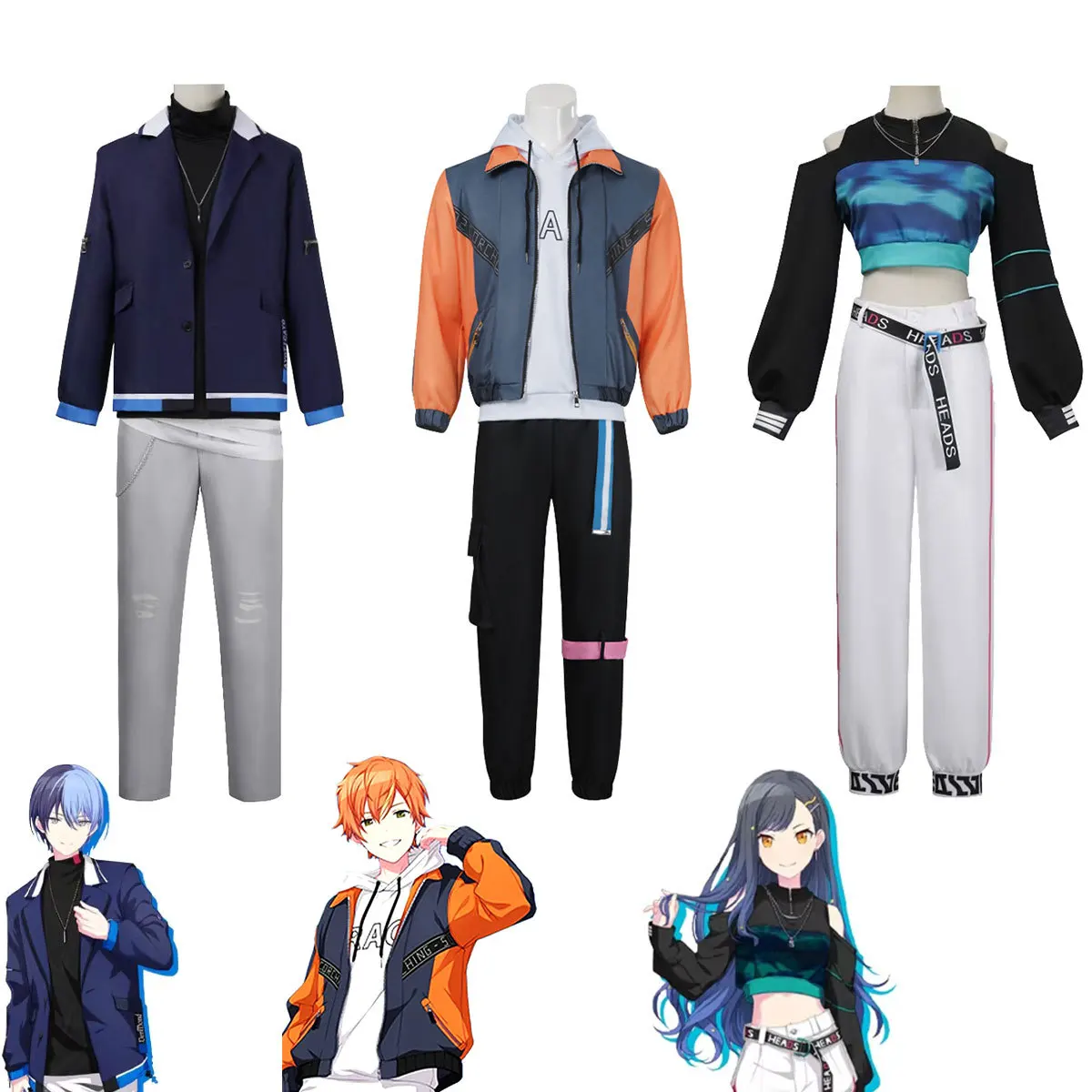 

Anime Project Sekai Colorful Stage Feat 3rd Anniversary Vivid BAD SQUAD Shinonome Akito Aoyagi Toya Mikku Cosplay Uniform